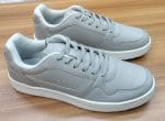 Finelook classical grey colour lace up sneakers for men. - Image 2